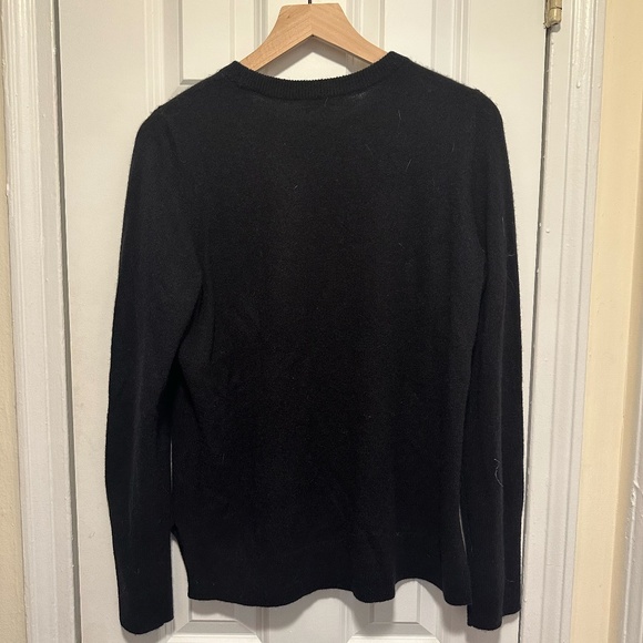 Nordstrom Black Cashmere Sweater - Large - Picture 2 of 6